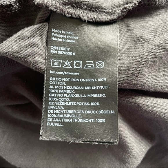 H&M Patterned Jersey Dress Sleeveless Paris Print Girls US Size 8/10 - Picture 7 of 8